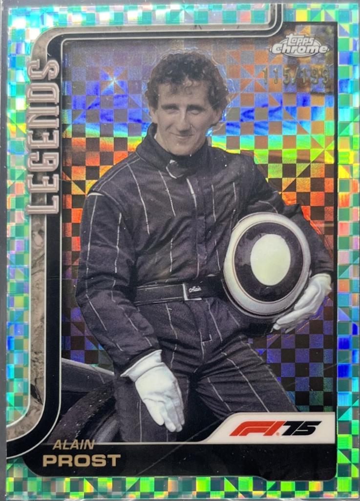 Alain Prost [Aqua Checker Flag Refractor] #149