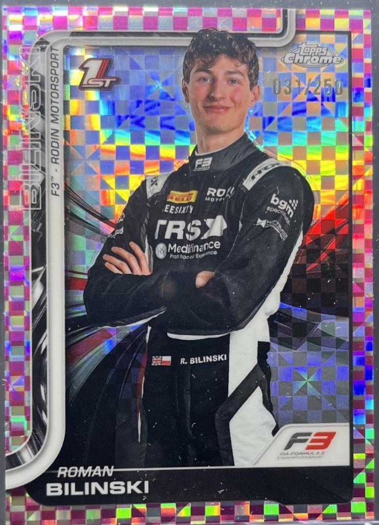 Roman Bilinski [Pink Checker Flag Refractor] #69