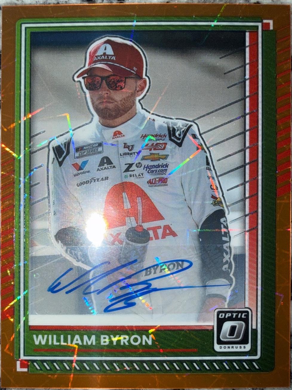 William Byron [Orange Velocity] #6