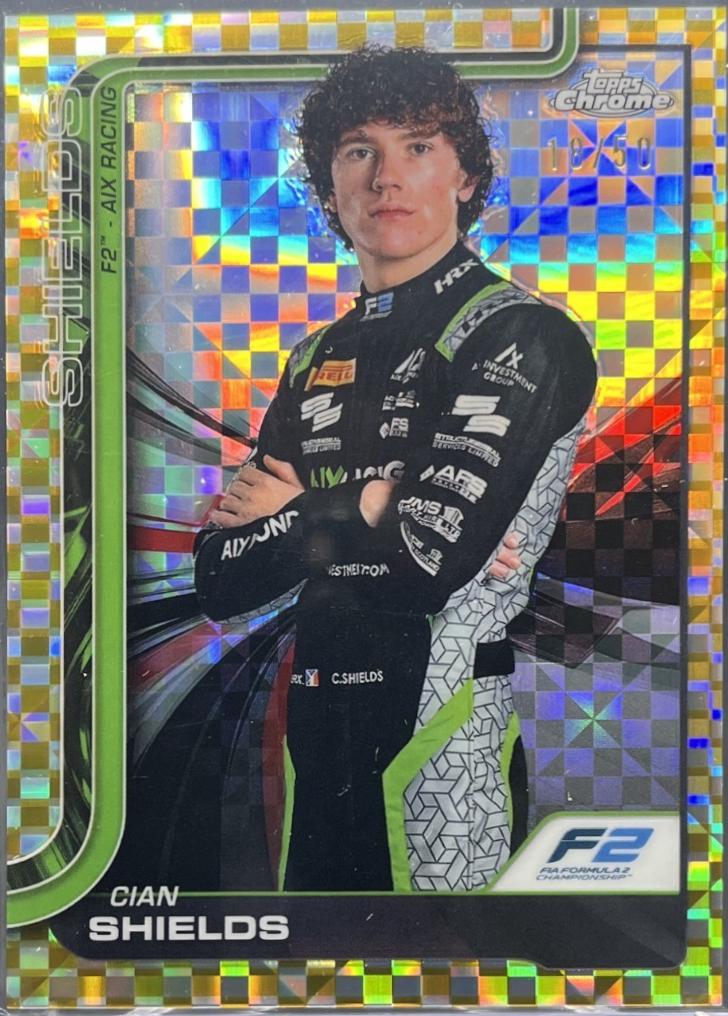 Cian Shields [Gold Checker Flag Refractor] #38
