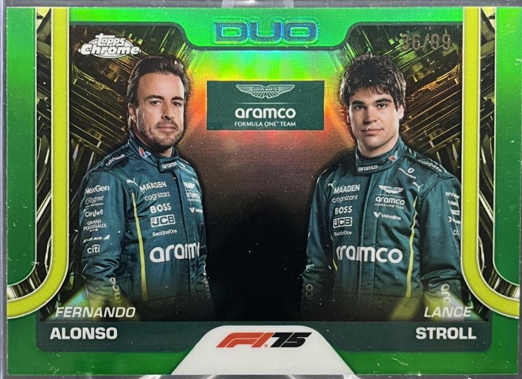 Fernando Alonso / Lance Stroll [Green Refractor] #168