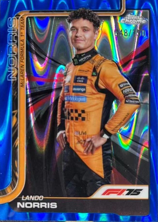 Lando Norris [Blue RayWave Refractor] #5