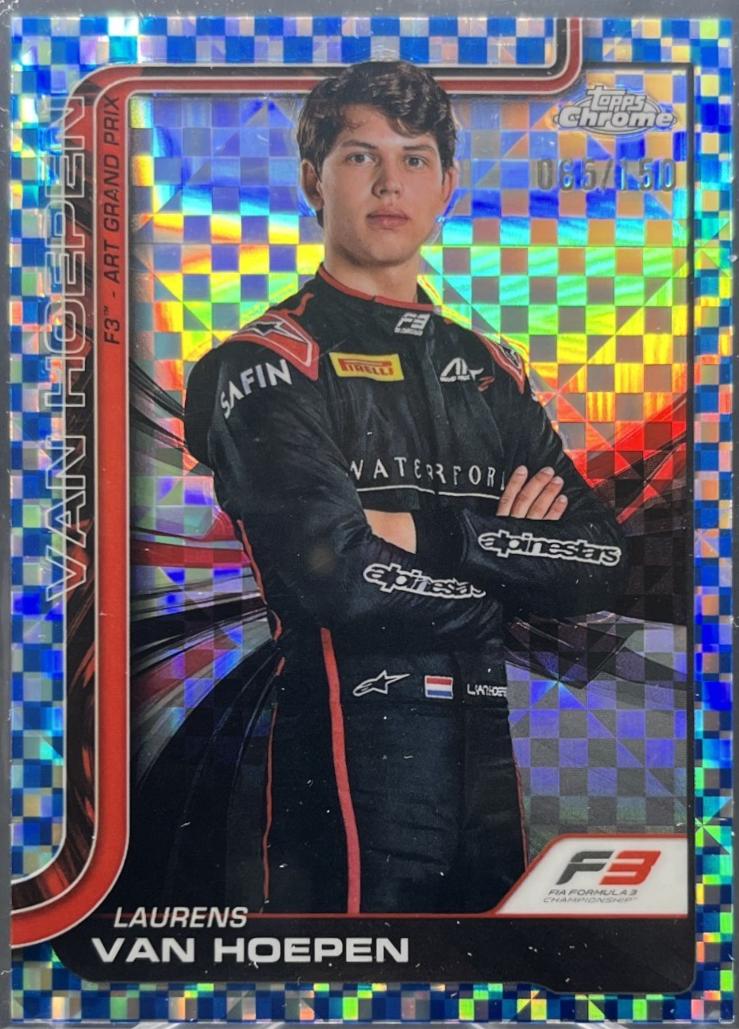 Laurens van Hoepen [Blue Checker Flag Refractor] #63
