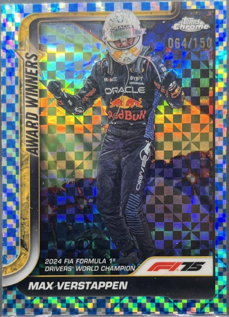 Max Verstappen [Blue Checker Flag Refractor] #148