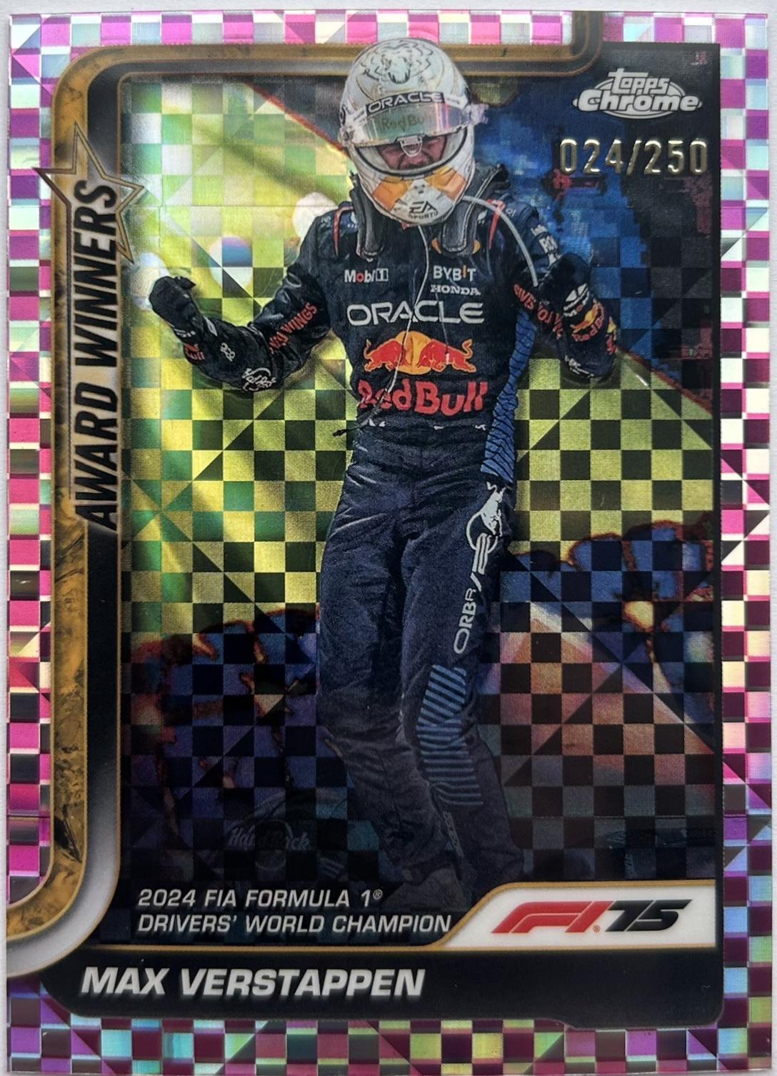 Max Verstappen [Pink Checker Flag Refractor] #148