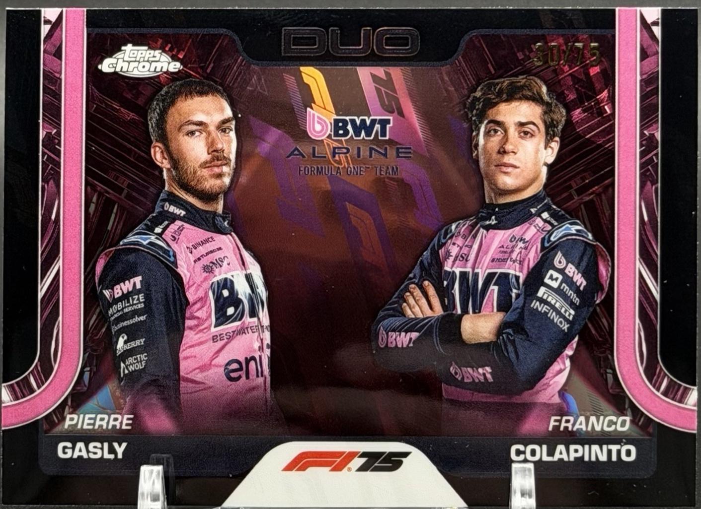 Pierre Gasly / Franco Colapinto [75th Anniversary Refractor] #171