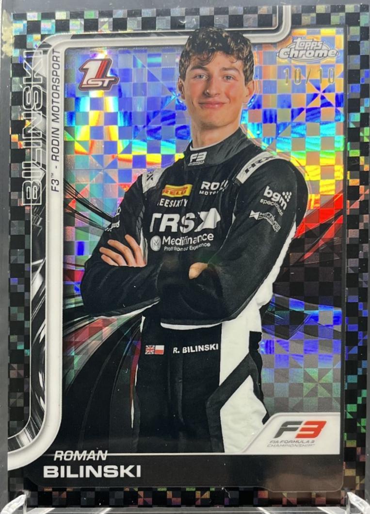 Roman Bilinski [Black Checker Flag Refractor] #69