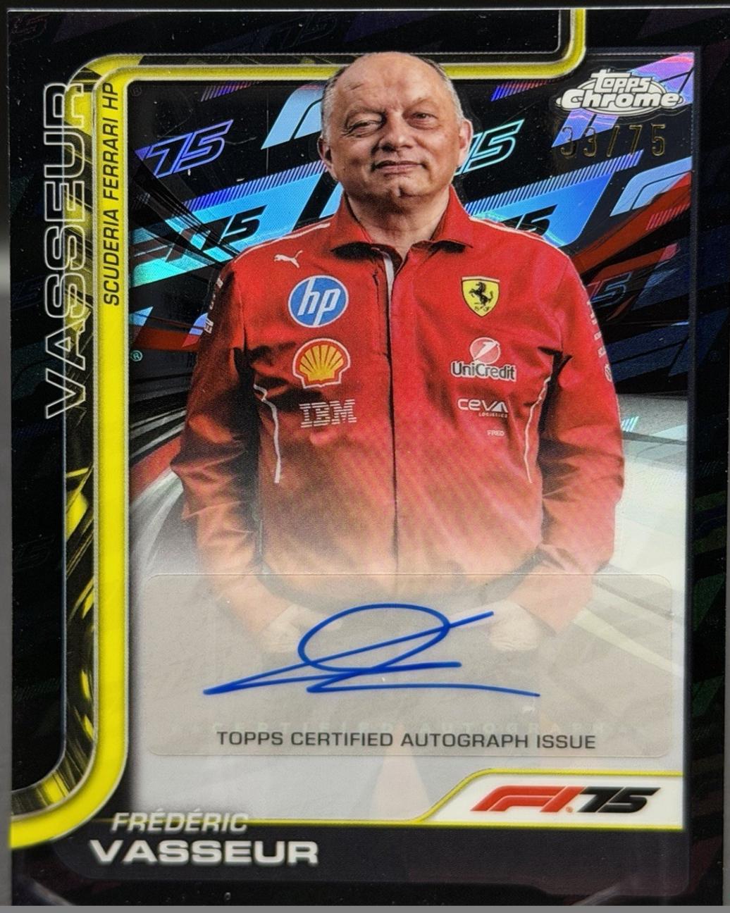 Frederic Vasseur [75th Anniversary Refractor] #CAC-VAS