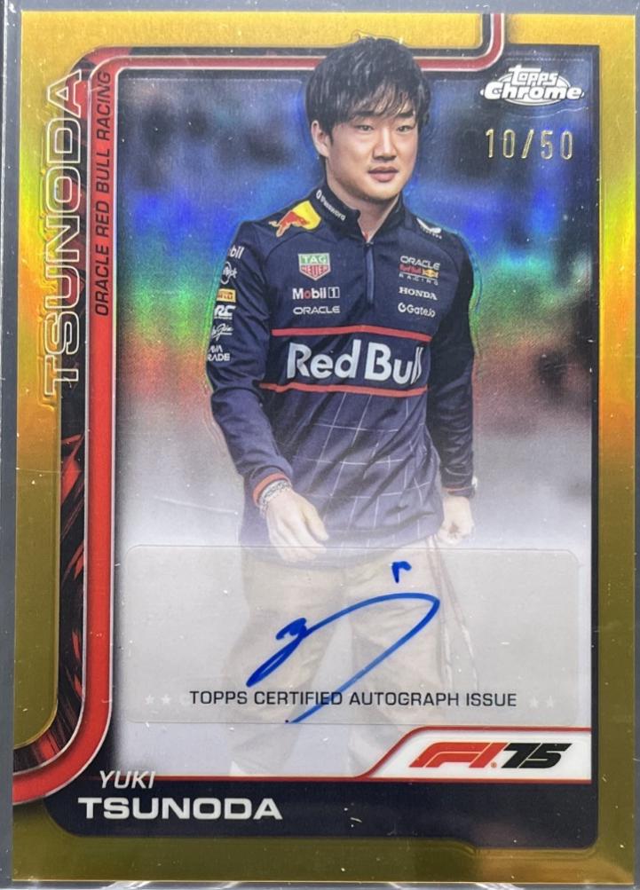 Yuki Tsunoda [Gold Refractor] #CAC-TSU