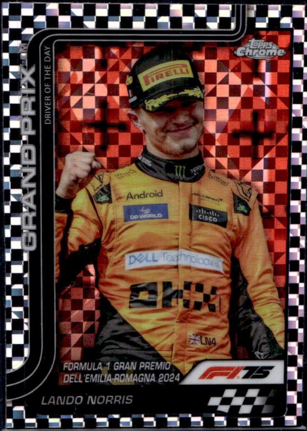 Lando Norris [Checker Flag Refractor] #128