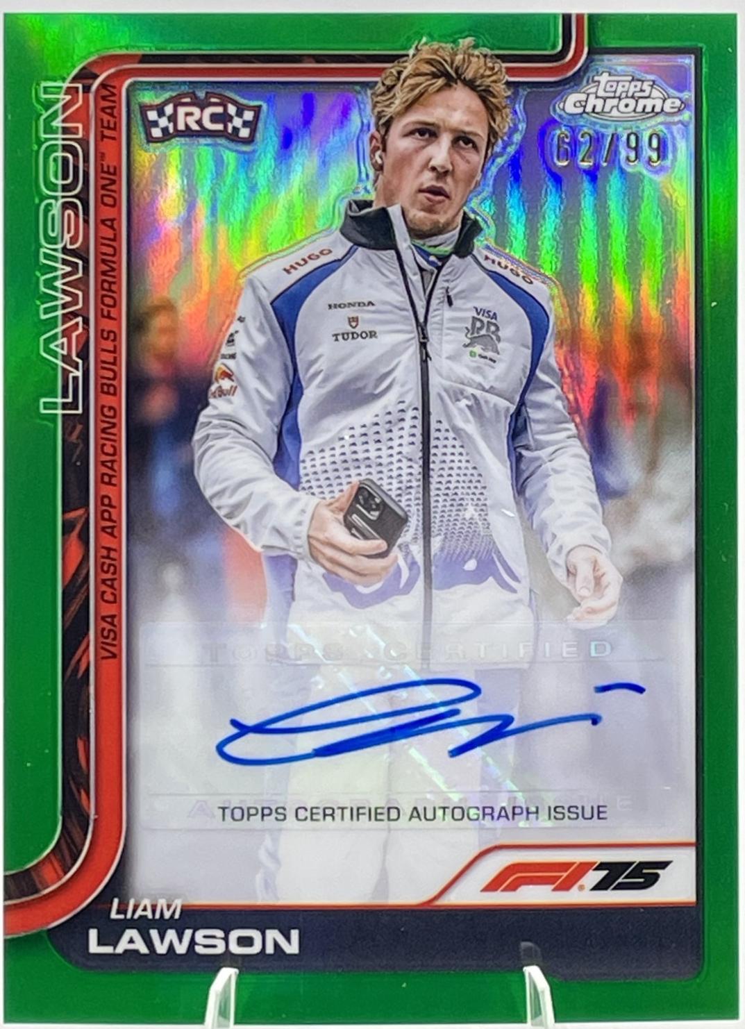 Liam Lawson [Green Refractor] #CAC-LAW