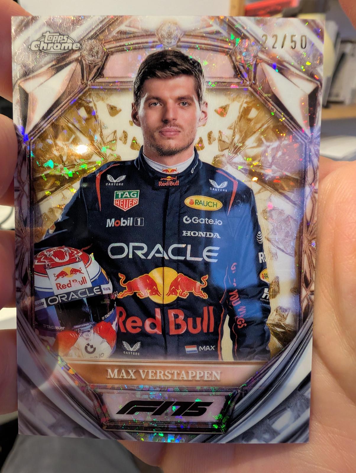 Max Verstappen [Gold Mini-Diamond Refractor] #D75-1