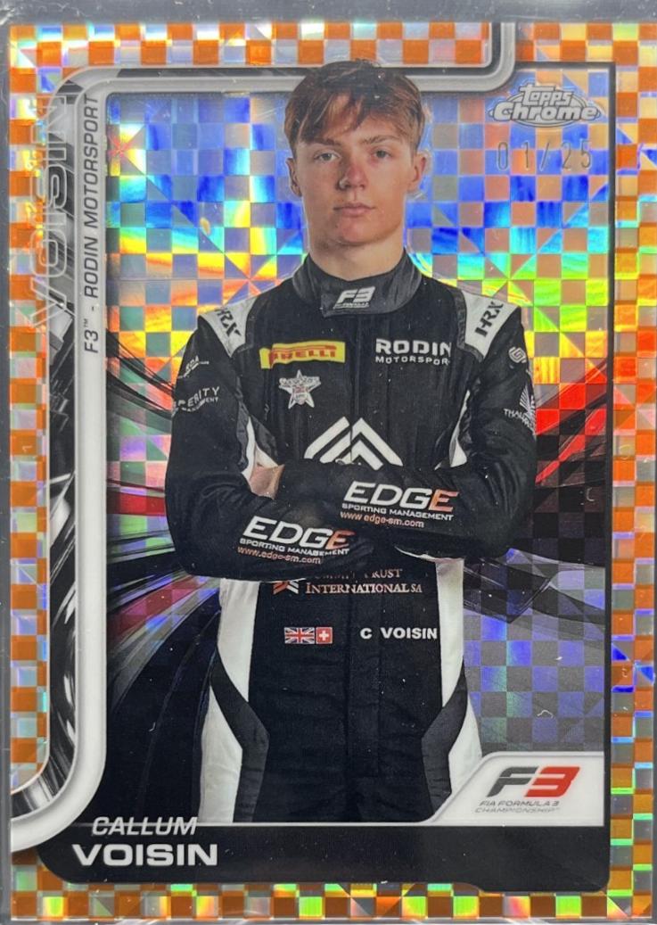 Callum Voisin [Orange Checker Flag Refractor] #67