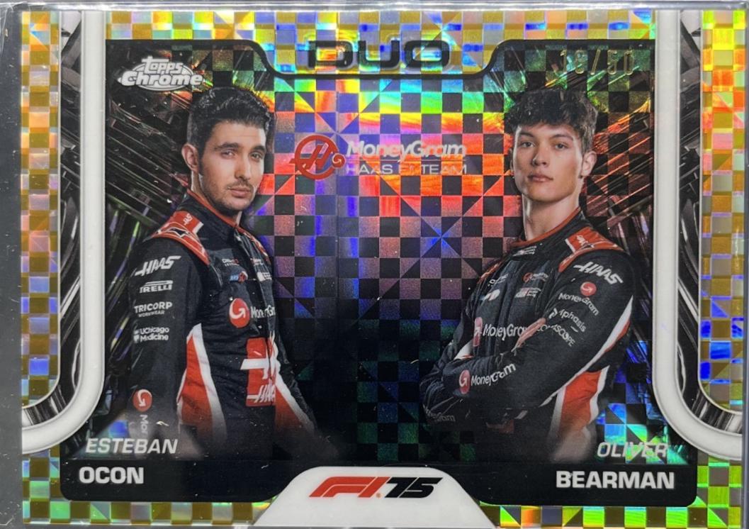 Esteban Ocon / Oliver Bearman [Gold Checker Flag Refractor] #170