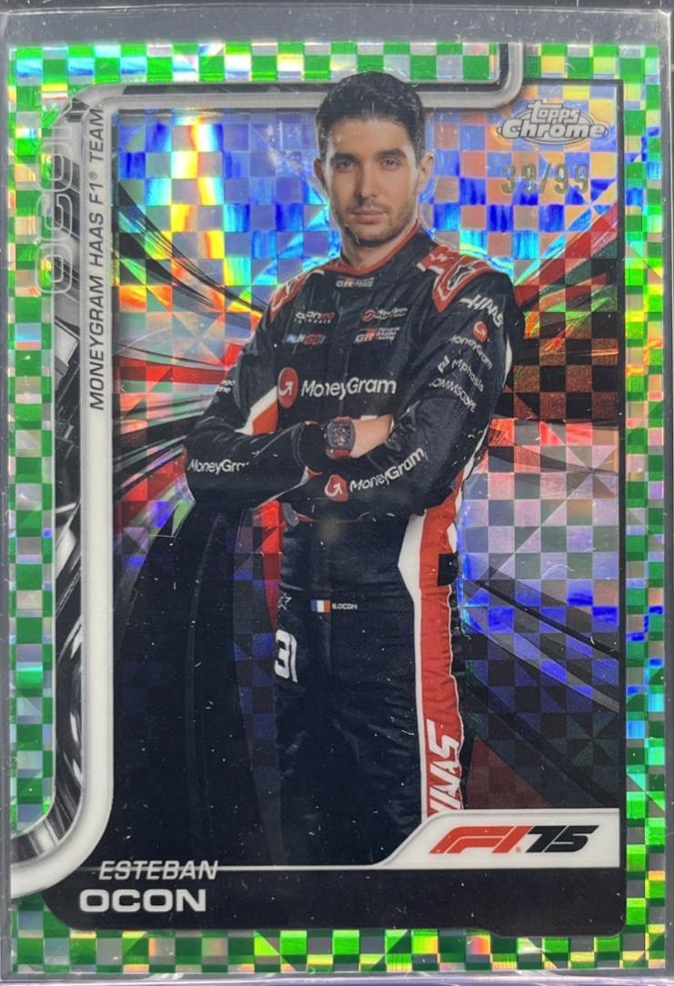 Esteban Ocon [Green Checker Flag Refractor] #13