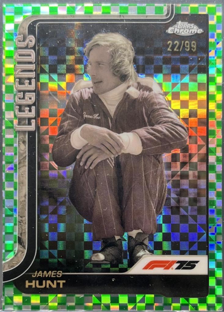 James Hunt [Green Checker Flag Refractor] #155