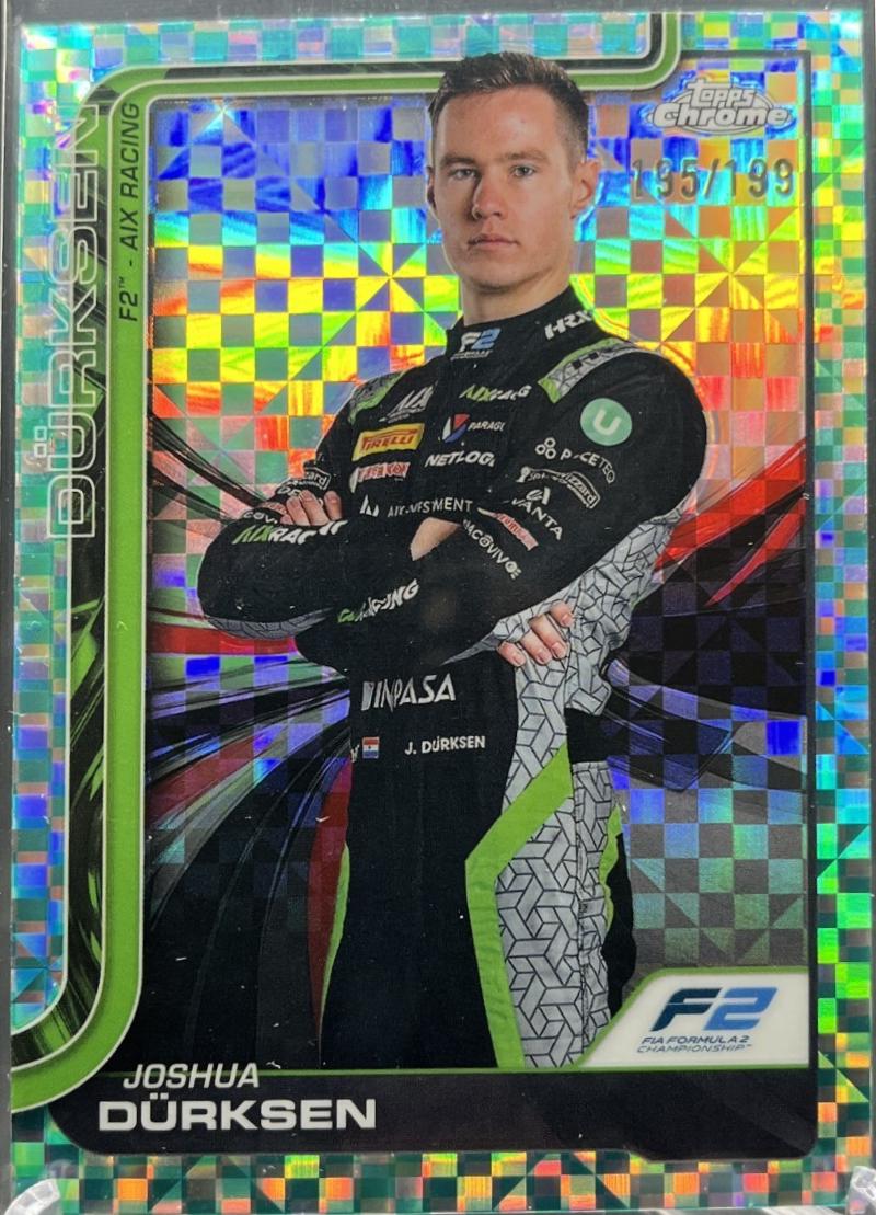 Joshua Durksen [Aqua Checker Flag Refractor] #37
