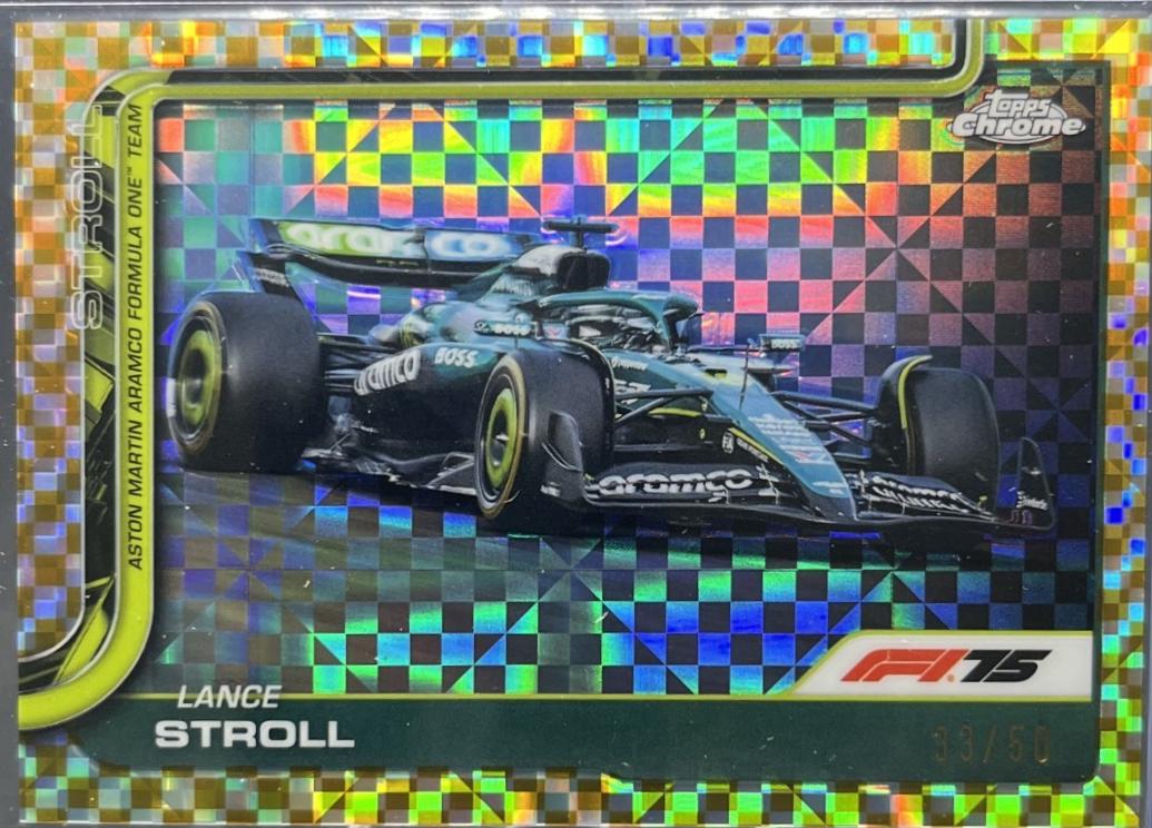 Lance Stroll [Gold Checker Flag Refractor] #82