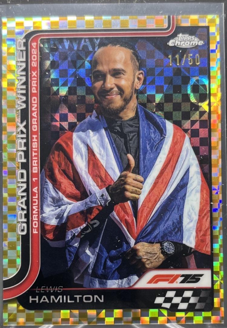 Lewis Hamilton [Gold Checker Flag Refractor] #104