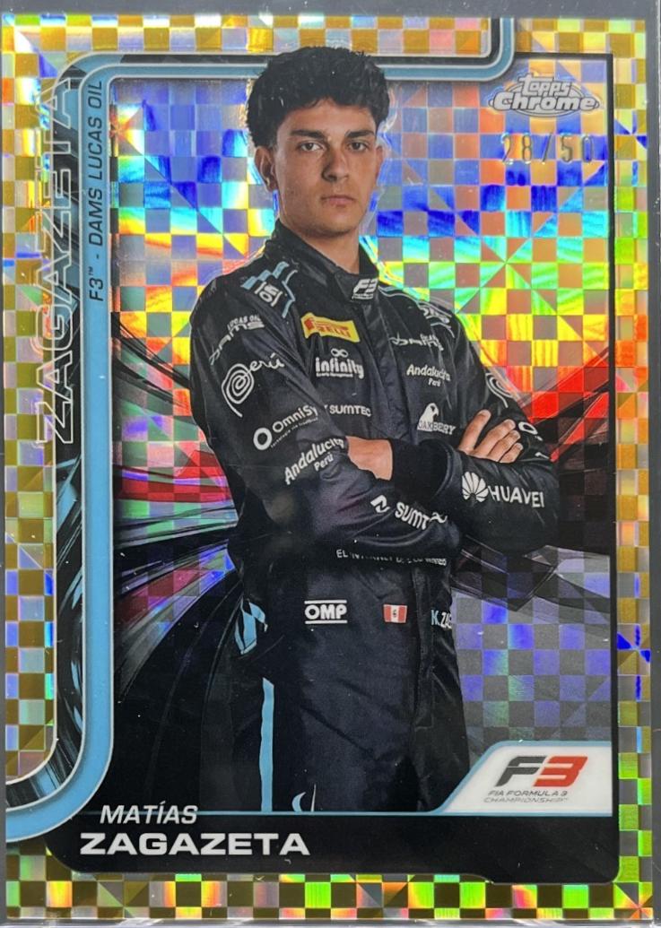 Matias Zagazeta [Gold Checker Flag Refractor] #70