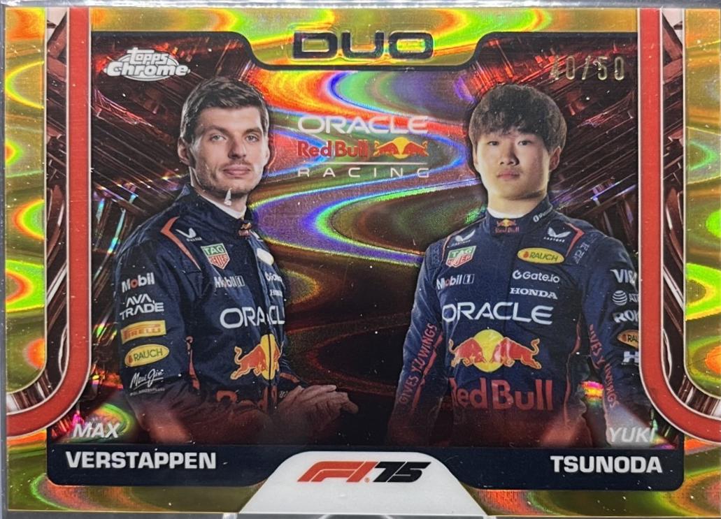Max Verstappen / Yuki Tsunoda [Gold RayWave Refractor] #164