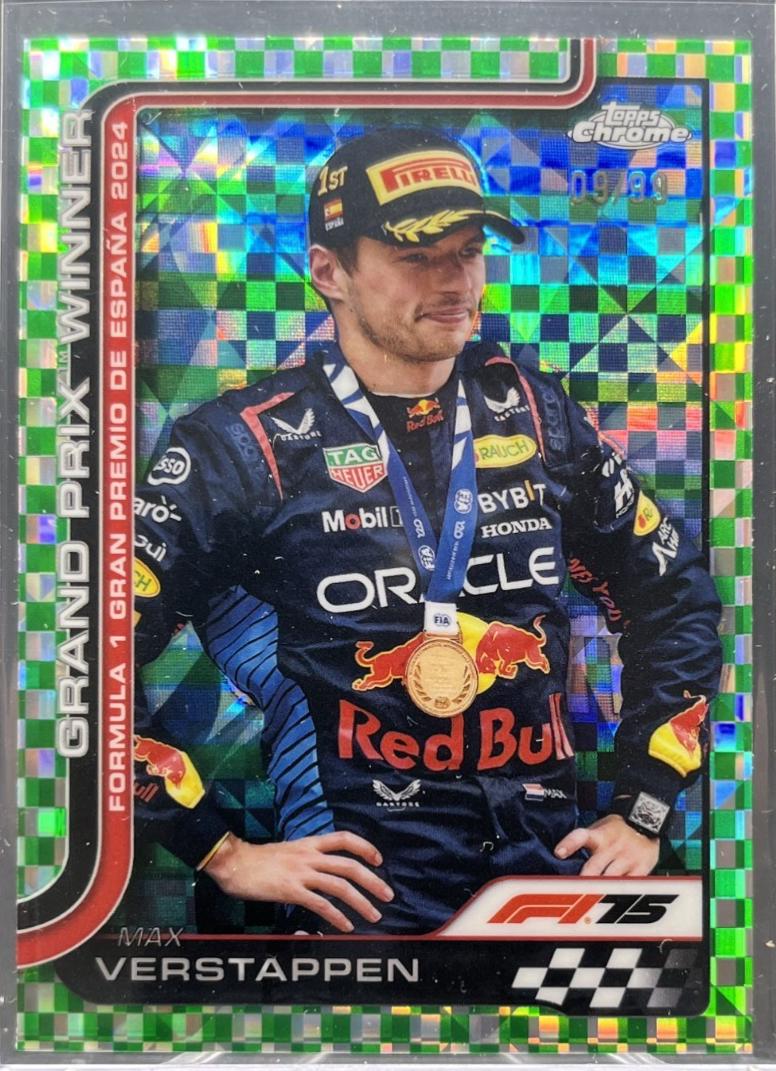 Max Verstappen [Green Checker Flag Refractor] #102