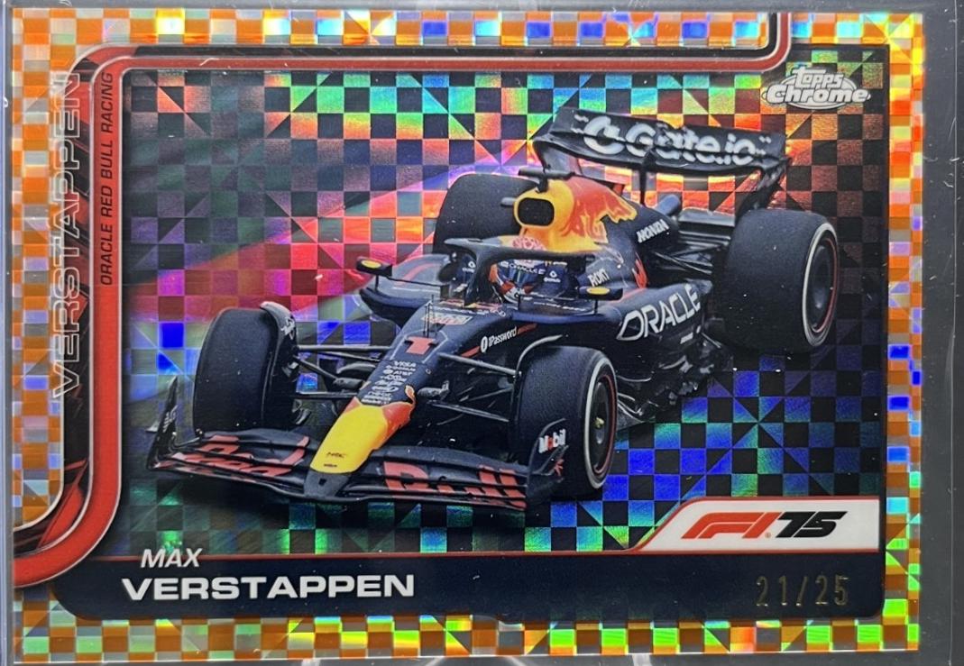 Max Verstappen [Orange Checker Flag Refractor] #73