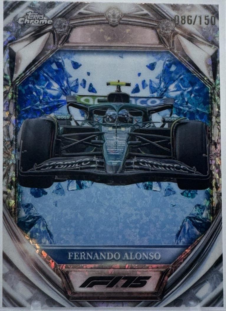 Fernando Alonso [Blue Mini-Diamond Refractor] #D75-29