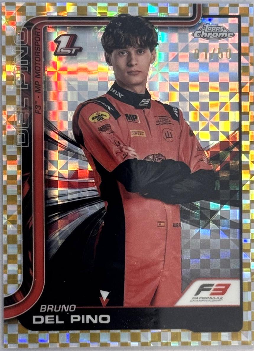 Bruno del Pino [Gold Checker Flag Refractor] #50