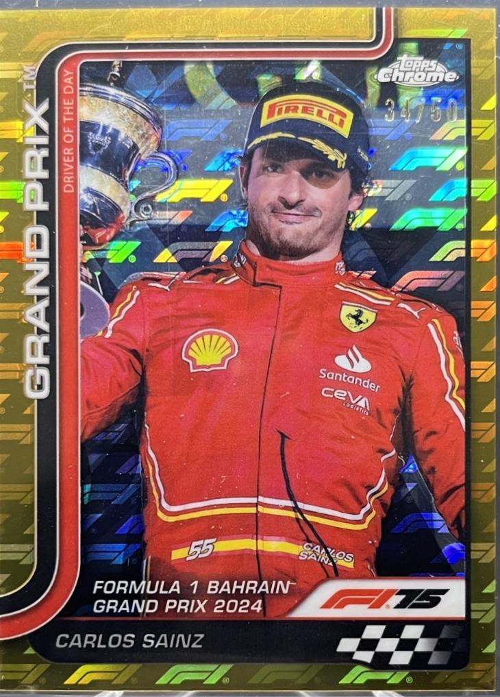 Carlos Sainz [Gold Refractor] #122