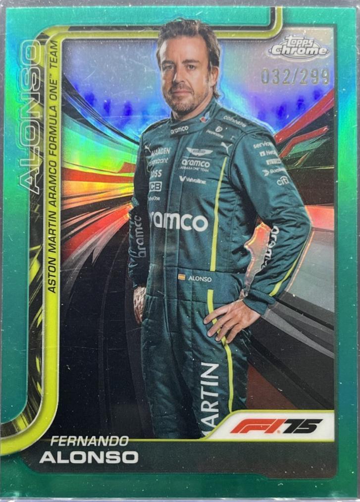 Fernando Alonso [Teal Refractor] #9