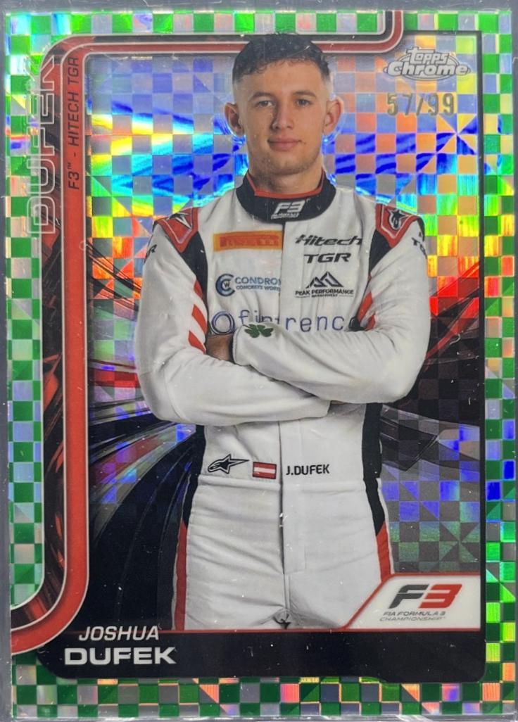 Joshua Dufek [Green Checker Flag Refractor] #55