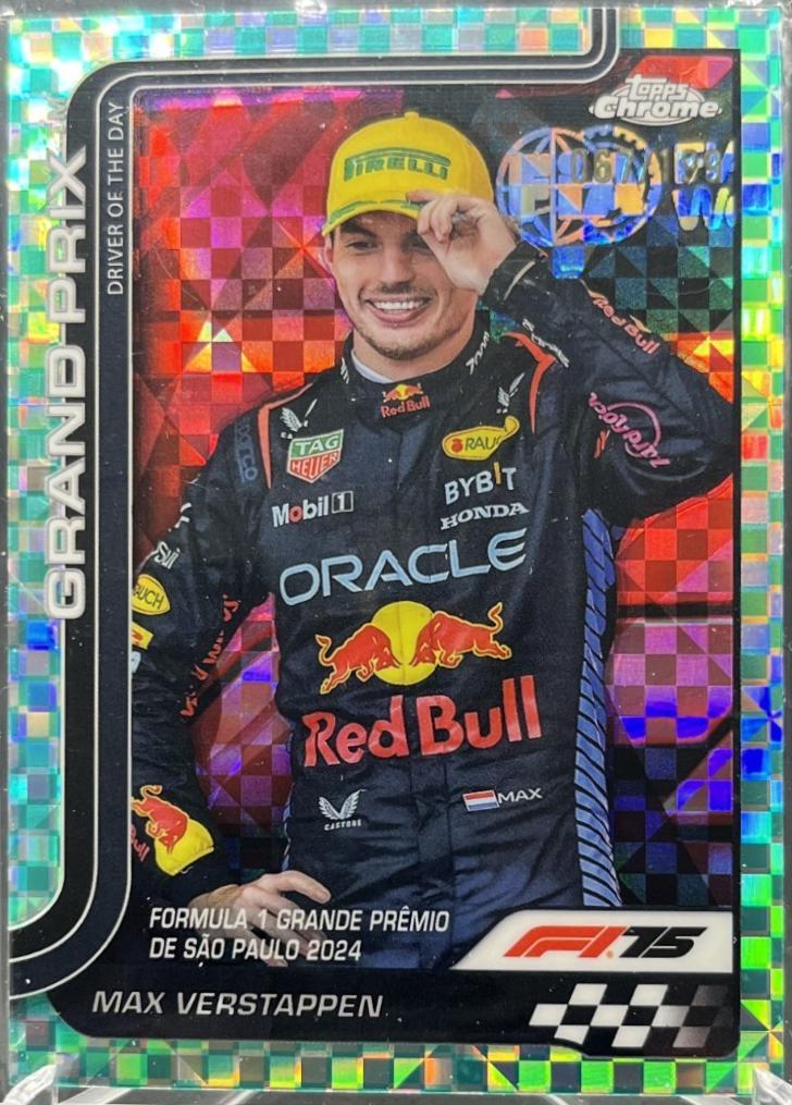 Max Verstappen [Aqua Checker Flag Refractor] #142