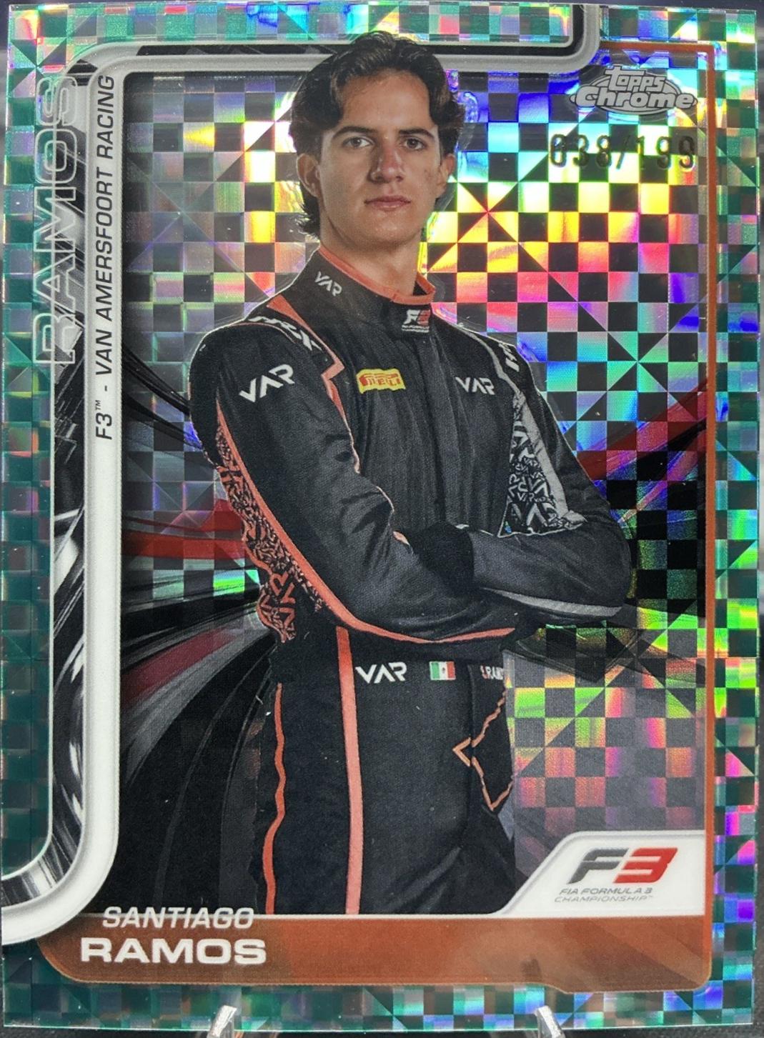 Santiago Ramos [Aqua Checker Flag Refractor] #59