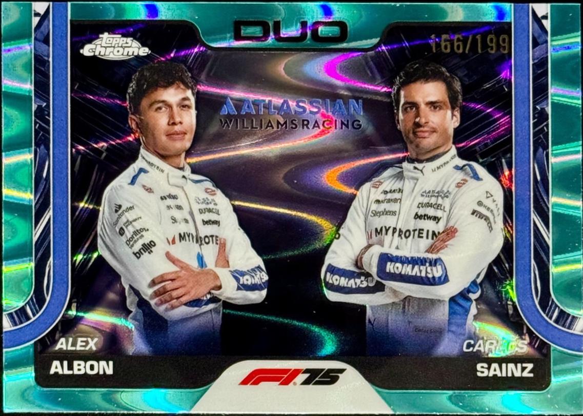 Alex Albon / Carlos Sainz [Aqua Refractor] #172