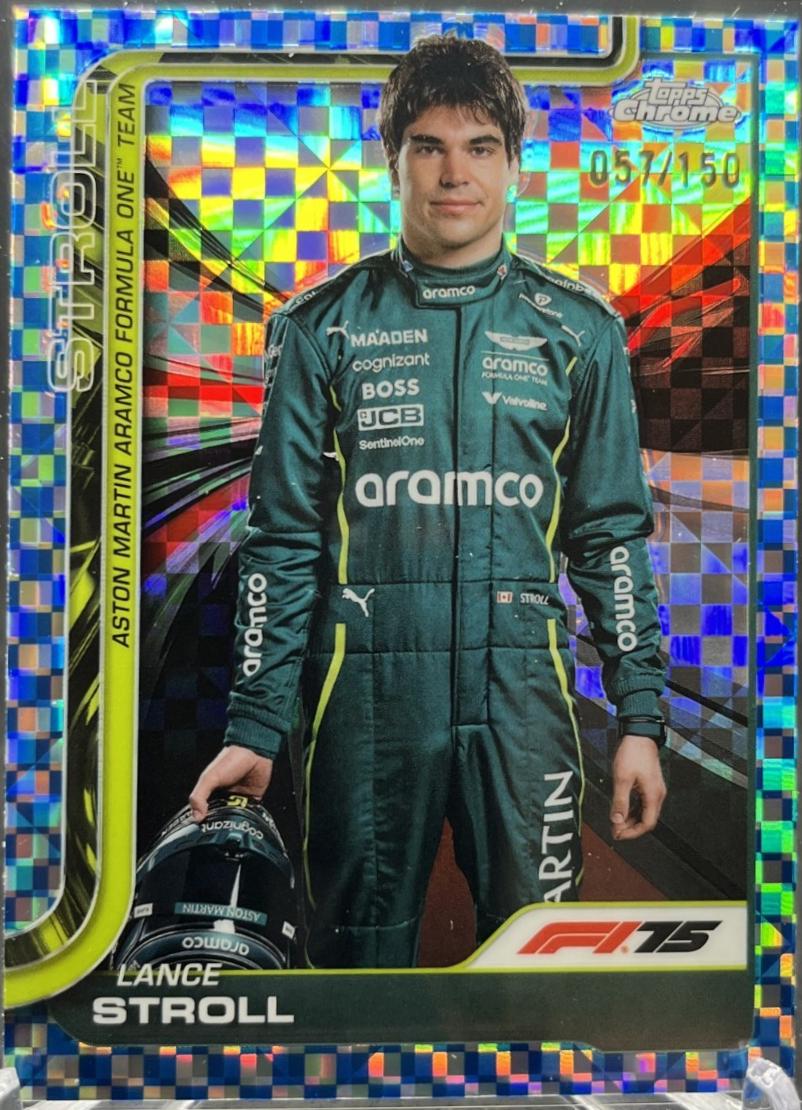 Lance Stroll [Blue Checker Flag Refractor] #10