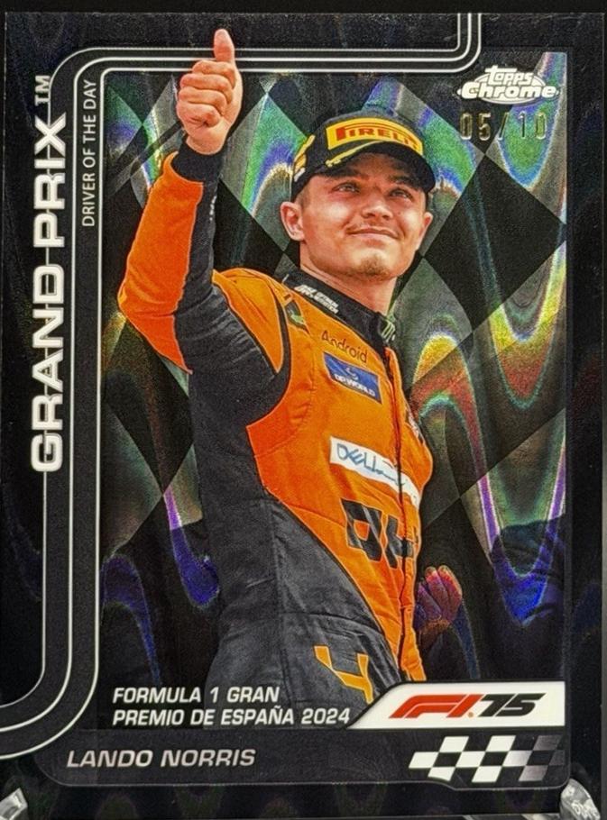 Lando Norris [Black RayWave Refractor] #131
