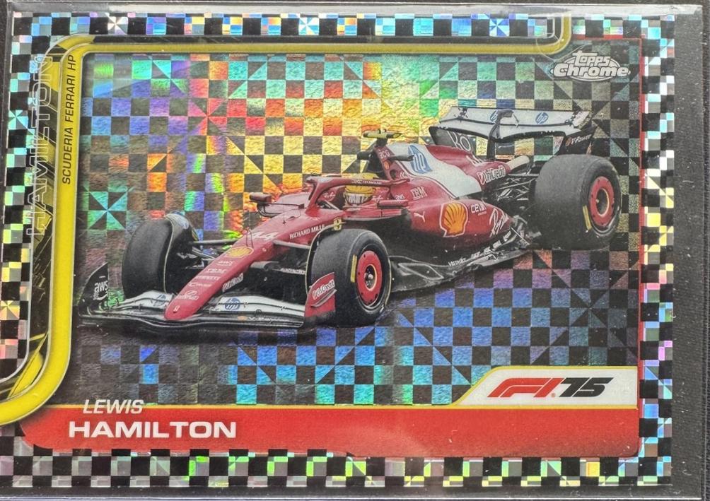 Lewis Hamilton [Black Checker Flag Refractor] #76