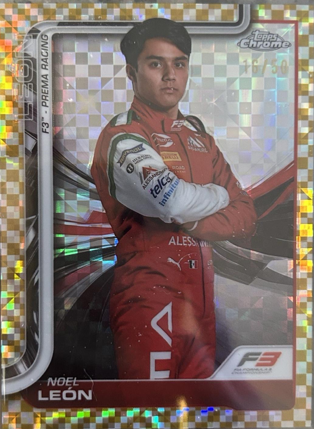 Noel Leon [Gold Checker Flag Refractor] #43