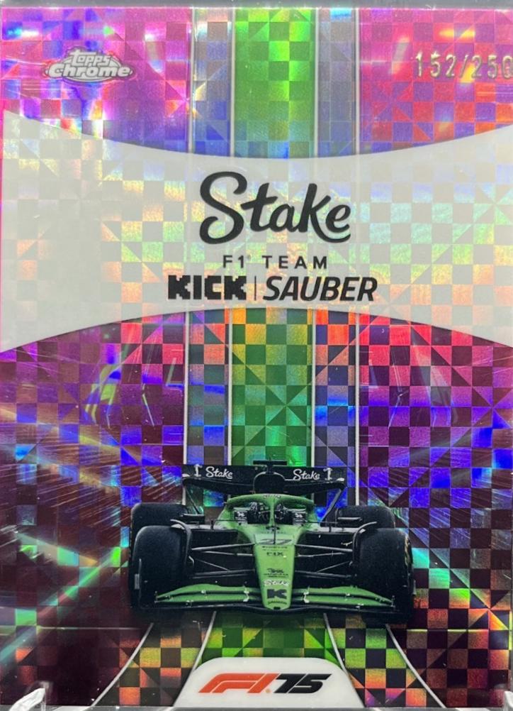 Stake F1 Team KICK Sauber [Pink Checker Flag Refractor] #183