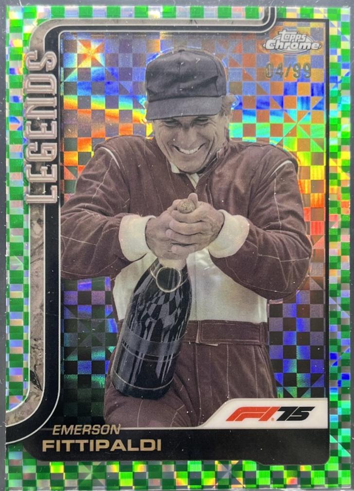 Emerson Fittipaldi [Green Checker Flag Refractor] #152