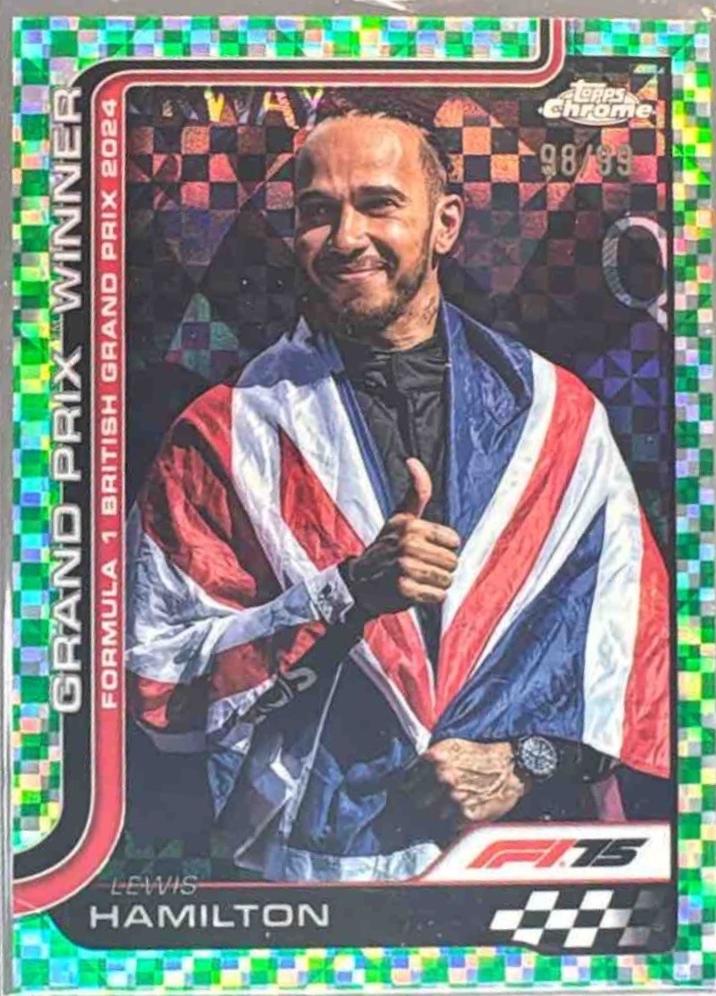 Lewis Hamilton [Green Checker Flag Refractor] #104
