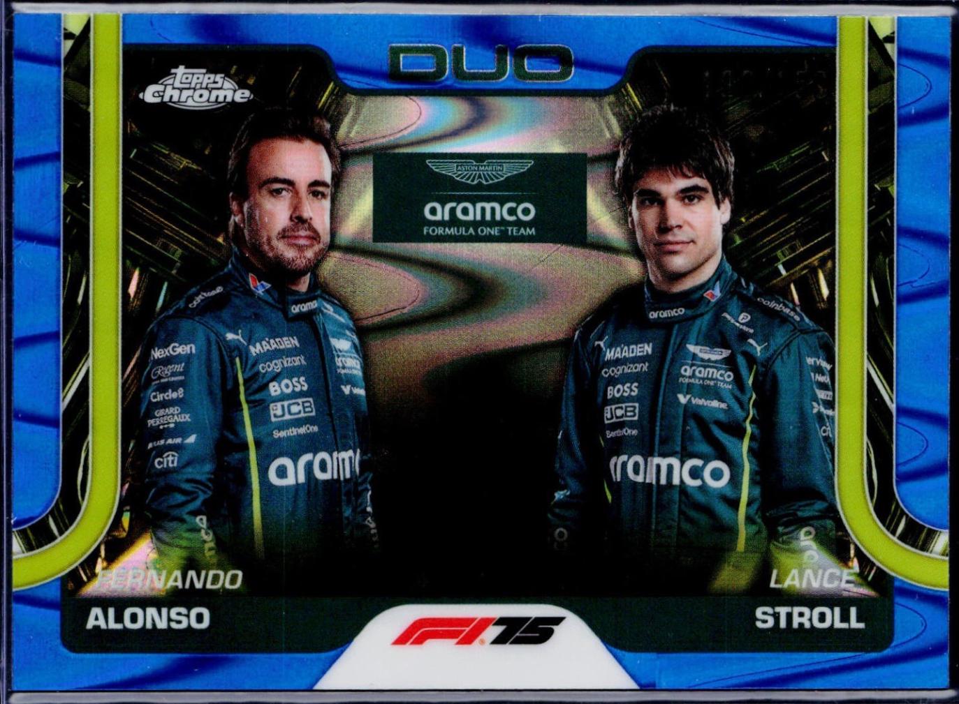Fernando Alonso / Lance Stroll [Blue RayWave Refractor] #168