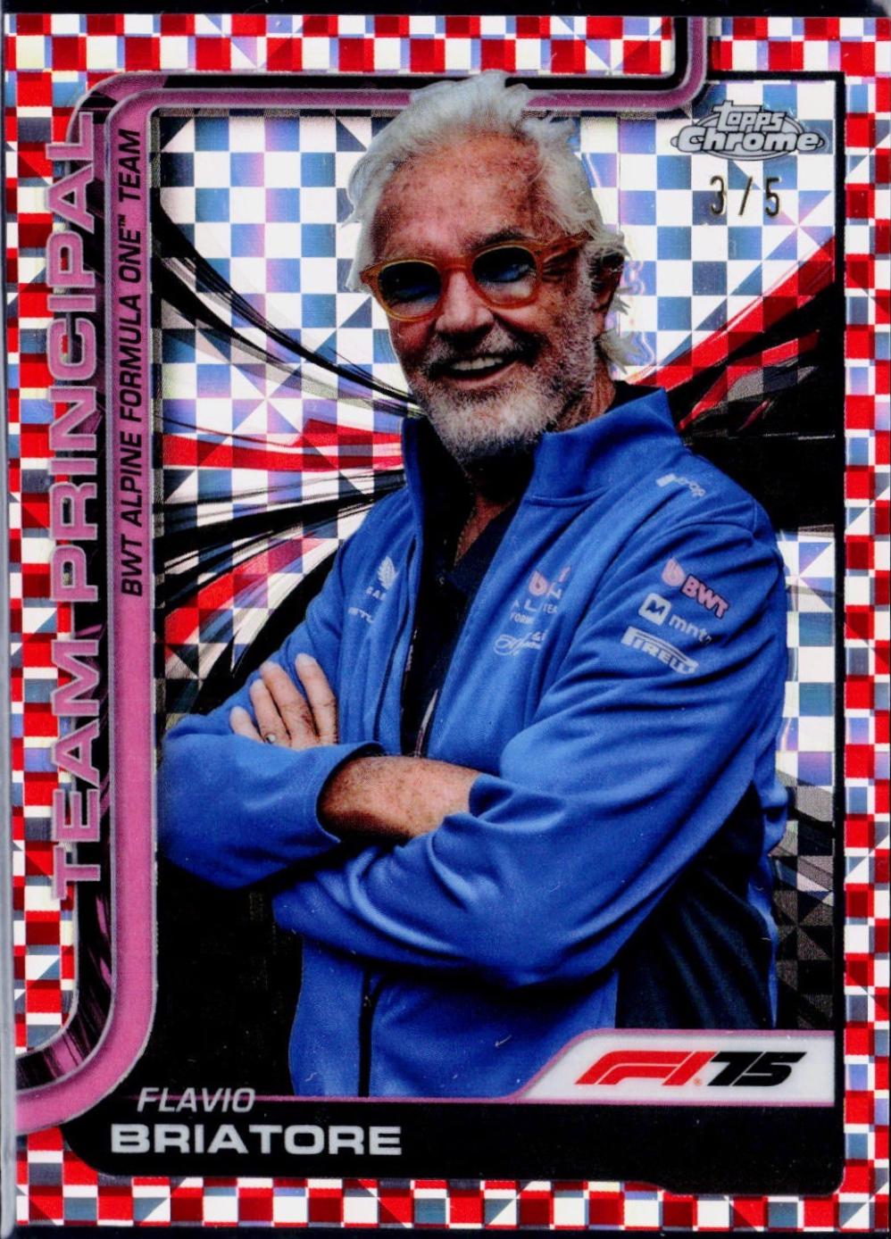 Flavio Briatore [Red Checker Flag Refractor] #199