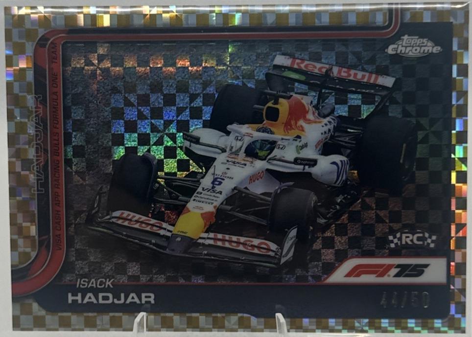Isack Hadjar [Gold Checker Flag Refractor] #84