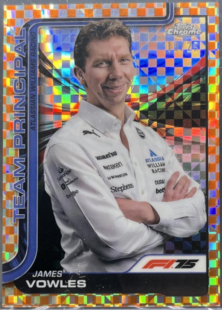 James Vowles [Orange Checker Flag Refractor] #200
