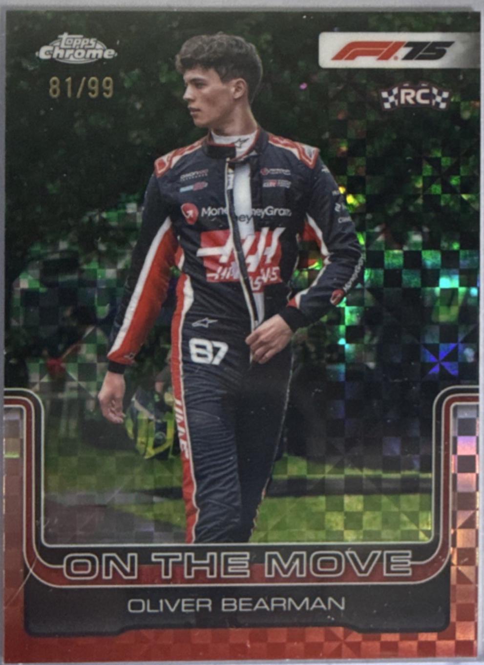 Oliver Bearman [Checker Flag Refractor] #186