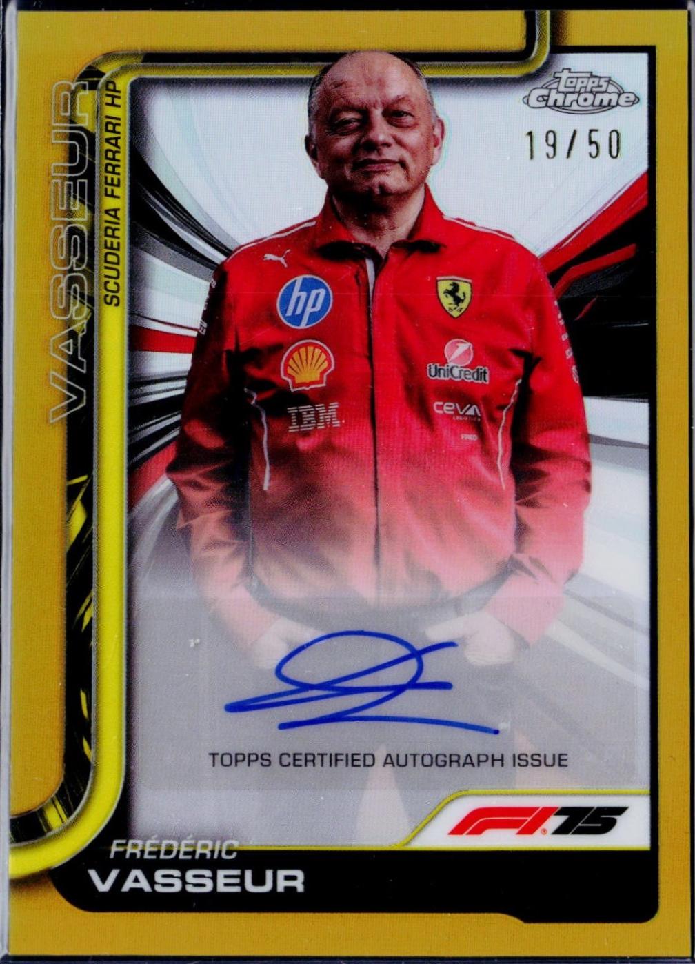 Frederic Vasseur [Gold Refractor] #CAC-VAS