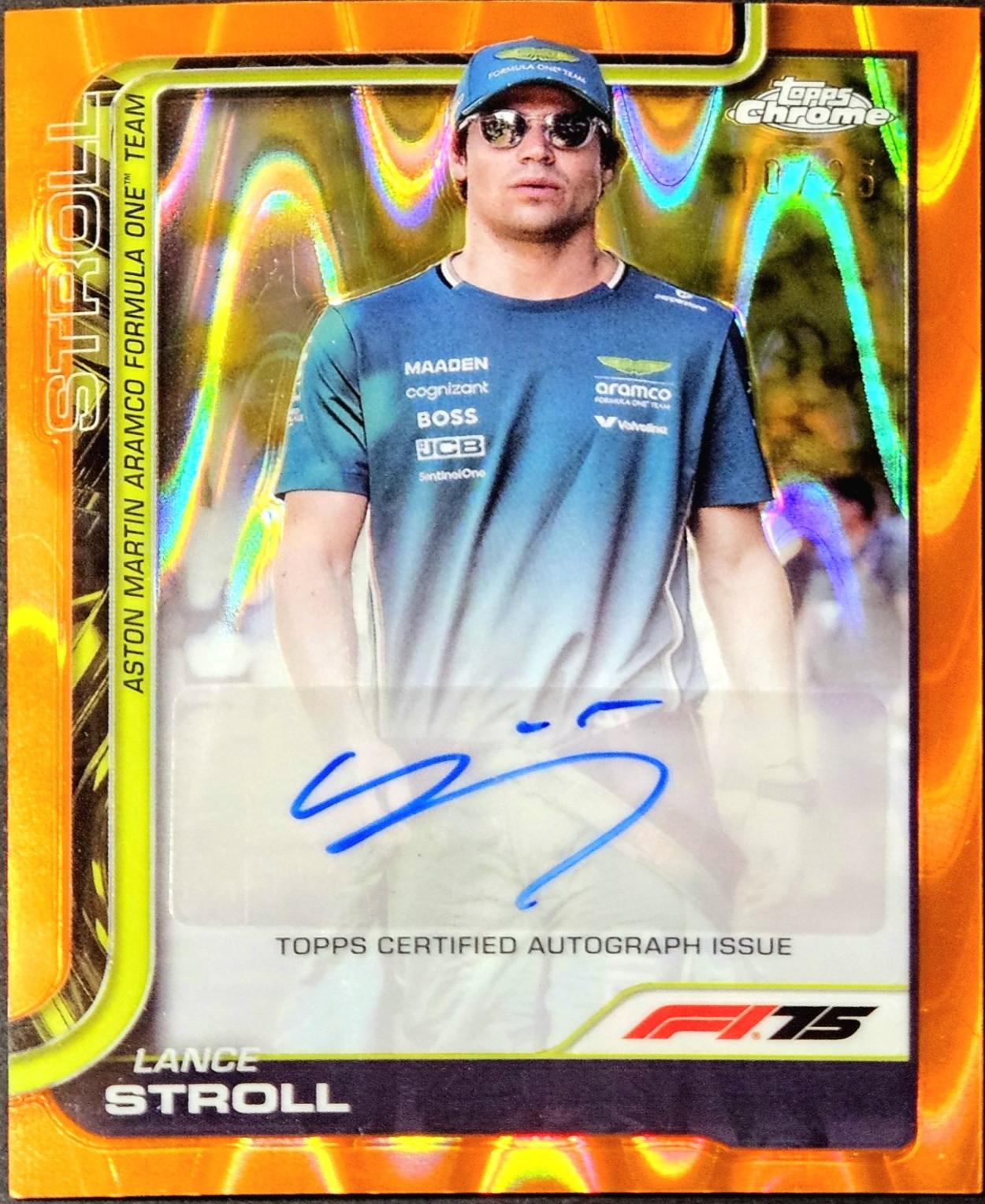 Lance Stroll [Orange Refractor] #CAC-STR