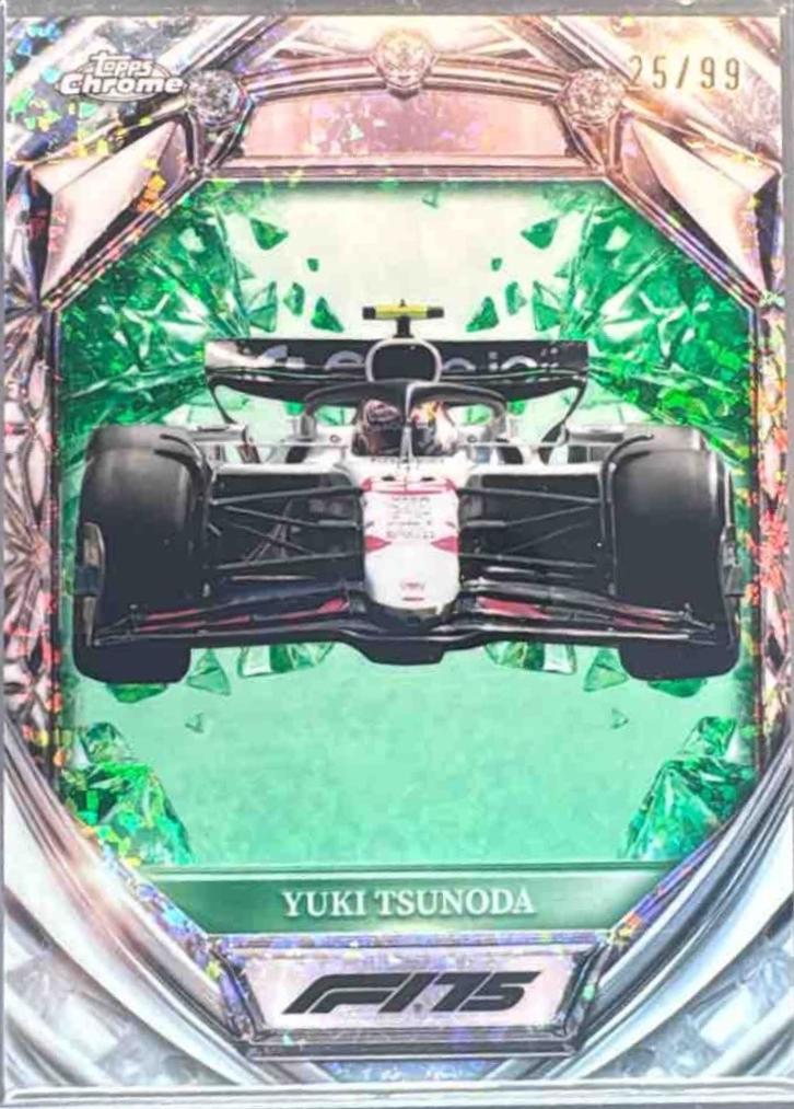 Yuki Tsunoda [Green Mini-Diamond Refractor] #D75-22